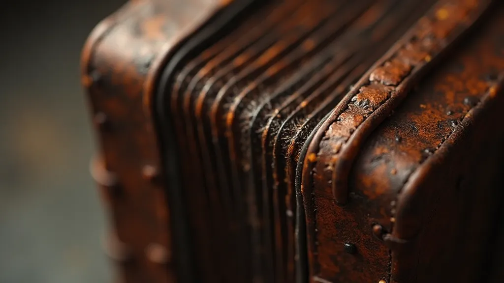 Antique accordion bellows