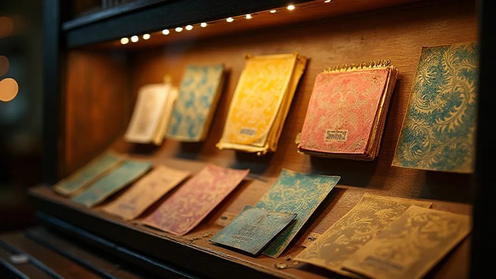Antique marbled paper collection