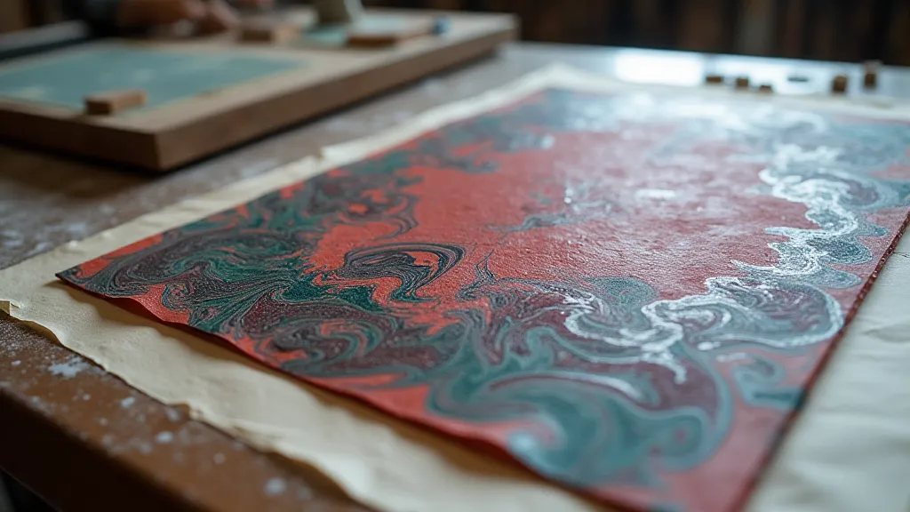 Marbled paper design
