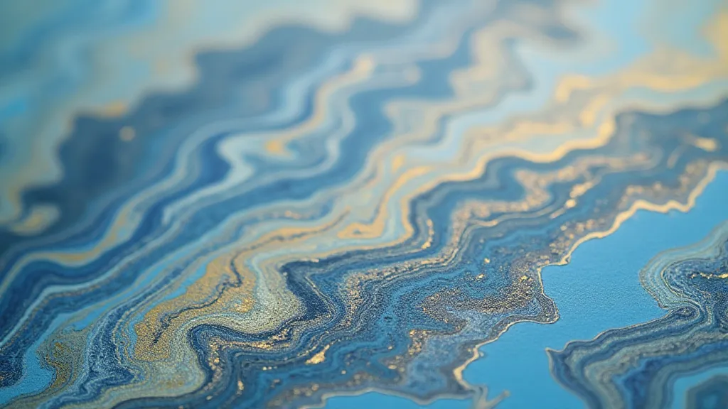 Close-up of marbled paper