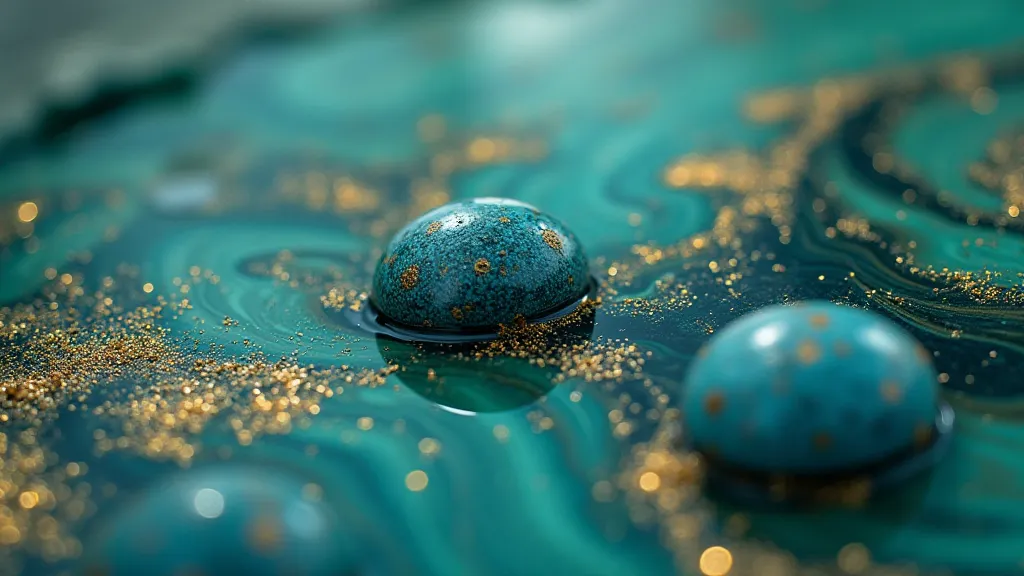 Swirling pigments in a marbling bath
